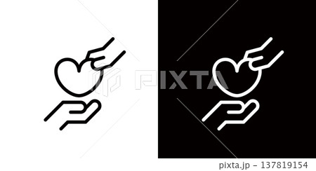 贈与や慈善事業のアイコン 137819154