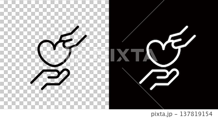 贈与や慈善事業のアイコン 137819154