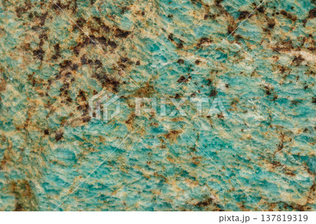 Macro of mineral stone amazonite on a black background Macro of mineral stone amazonite on a black background 137819319