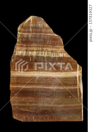 Macro stone mineral onyx marble on a black background Macro stone mineral onyx marble on a black background 137819327