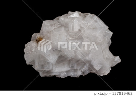 macro mineral fluorite stone on black background macro mineral fluorite stone on black background 137819462