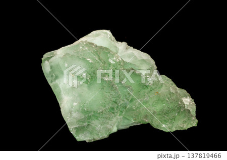 Macro stone Fluorite mineral on black background Macro stone Fluorite mineral on black background 137819466