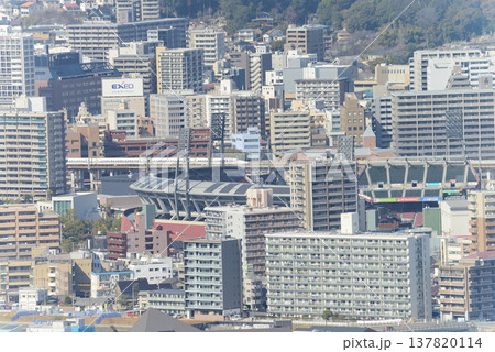 広島県広島市　黄金山からの眺望 137820114