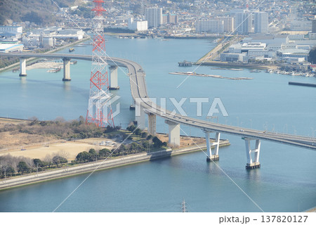 広島県広島市　黄金山からの眺望 137820127