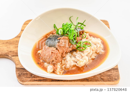 鯖味噌のオートミールご飯 137820648