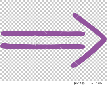 Illustration 2 of a double-lined, hand-drawn arrow (purple) Illustration 2 of a double-lined, hand-drawn arrow (purple) 137823079