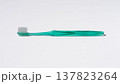 緑色の歯ブラシ  137823264