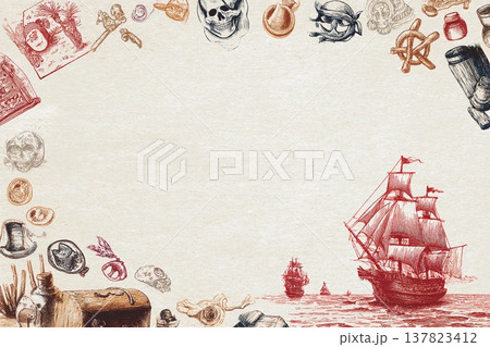 Adventures on the High Seas With Treasures and Tales of Exploration Generative AI 137823412