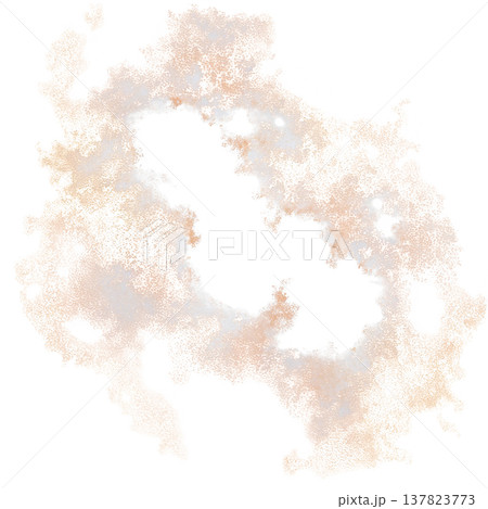 This features abstract, irregularly shaped watercolor splash with mix of peach and black tones, creating dynamic and artistic effect. central area is left blank, adding contrast.Abstract 137823773