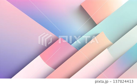 Minimalist Design with Blending Pastel Gradients 137824413
