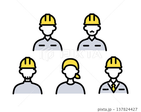 建設現場で働く人たち 137824427