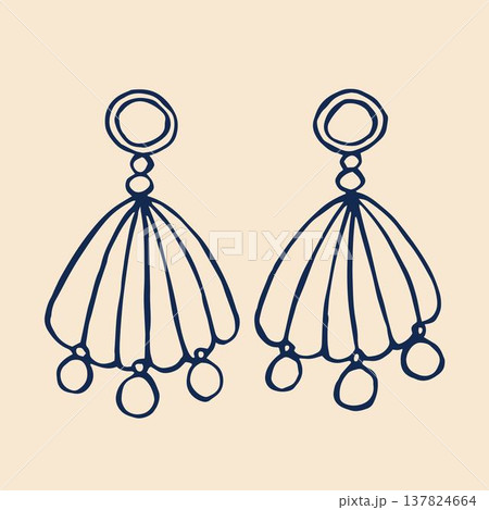 A pair of pearl earrings in a whimsical mermaidcore style, featuring intricate designs inspired by ocean life. A pair of pearl earrings in a whimsical mermaidcore style, featuring intricate designs inspired by ocean life. 137824664