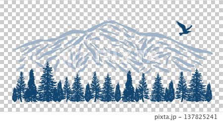 志布津山/尾瀨國立公園：山巒輪廓、鳥類和森林。 137825241