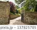 Ruins of the Roman Wall in Colchester, Essex 137825705