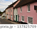 A street with colourful houses in Colchester's Dutch Quarter 137825709