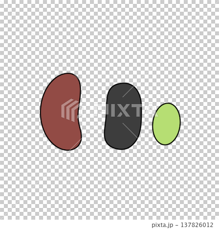 Three simple shapes stand apart on a clean white space Three simple shapes stand apart on a clean white space 137826012