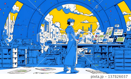 DX・AI・クラウドで進むデジタルトランスフォーメーション｜データネットワークのビジネスコンセプト