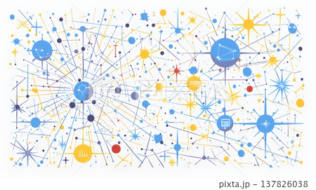 DX・AI・クラウドで進むデジタルトランスフォーメーション｜データネットワークのビジネスコンセプト