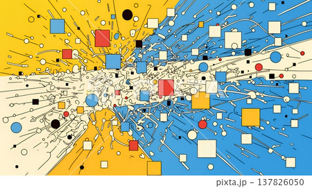 DX・AI・クラウドで進むデジタルトランスフォーメーション｜データネットワークのビジネスコンセプト