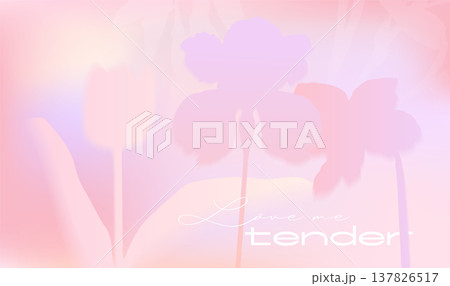 Light purple and powdery pink blurred floral vector background. Gentle abstract pastel flowers gradient mesh illustration for beauty salon backdrop, soft romantic spring cosmetic product display. Light purple and powdery pink blurred floral vector background. Gentle abstract pastel flowers gradient mesh illustration for beauty salon backdrop, soft romantic spring cosmetic product display. 137826517