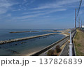 瀬戸内海のテトラポッド防波堤 137826839