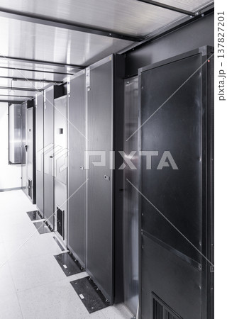 interior of internet provider data center 137827201