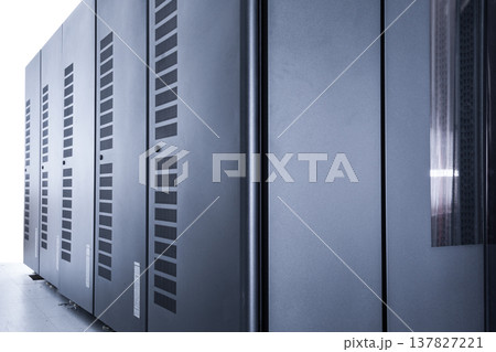 data center with server cabinets data center with server cabinets 137827221