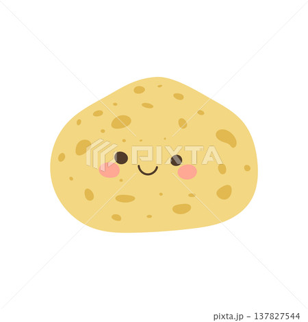 Potato cute mascot with character cartoon emoji for holiday illustration funny. Happy vector sweet with potato brown kawaii for anthropomorphic chip loaded. Positive sticker potato Potato cute mascot with character cartoon emoji for holiday illustration funny. Happy vector sweet with potato brown kawaii for anthropomorphic chip loaded. Positive sticker potato 137827544