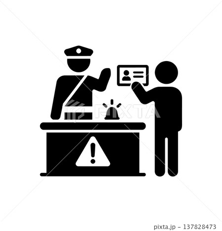 Identity Fraud and Forgery Icon Identity Fraud and Forgery Icon 137828473