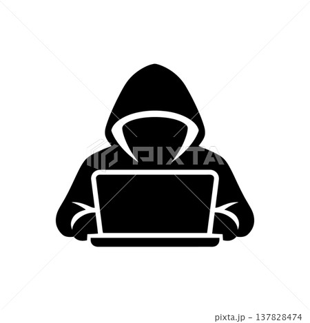 Cybercrime and Hacker Hacking Icon 137828474