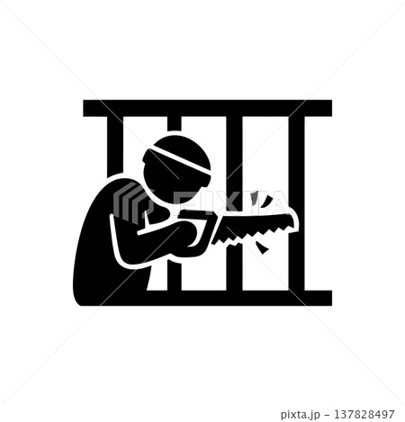 Prison Escape Attempt Icon Prison Escape Attempt Icon 137828497