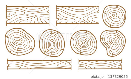 Tree rings. Wood texture . Abstract circle tree background illustration Tree rings. Wood texture . Abstract circle tree background illustration 137829026