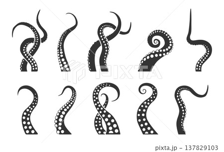 Octopus tentacles silhouette set, Octopus tentacles svg, Tentacles silhouette, Tentacle Svg, Tentacles clipart, Tentacles vector -V02. Octopus tentacles silhouette set, Octopus tentacles svg, Tentacles silhouette, Tentacle Svg, Tentacles clipart, Tentacles vector -V02. 137829103