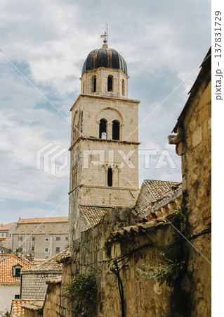 Amazing view of Dubrovnik old town in a sunny day. Travel destination in Croatia. 137831729