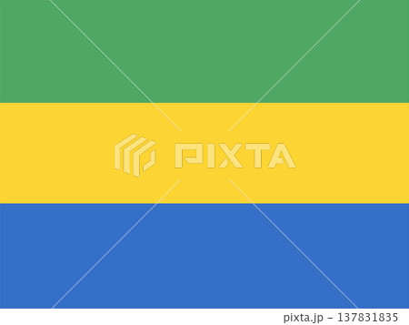 The National flag of Gabon. The National flag of Gabon. 137831835
