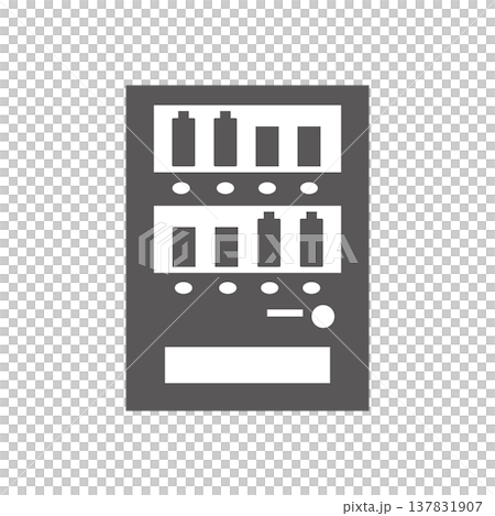 自動販売機のアイコン (背景透過・自販機・ドリンク・ピクトグラム・シンプル) 自動販売機のアイコン (背景透過・自販機・ドリンク・ピクトグラム・シンプル) 137831907