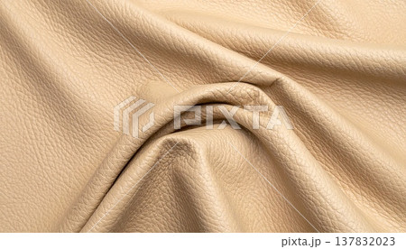 柔らかい質感の鹿革(ディアスキン)レザーテクスチャ背景素材 柔らかい質感の鹿革(ディアスキン)レザーテクスチャ背景素材 137832023