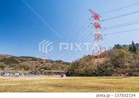 奥琵琶湖西浅井町の田園風景 滋賀県長浜市 奥琵琶湖西浅井町の田園風景 滋賀県長浜市 137832134