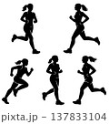 ランニングシルエット 137833104