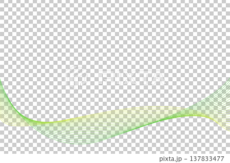 簡潔的綠色抽象曲線背景 137833477