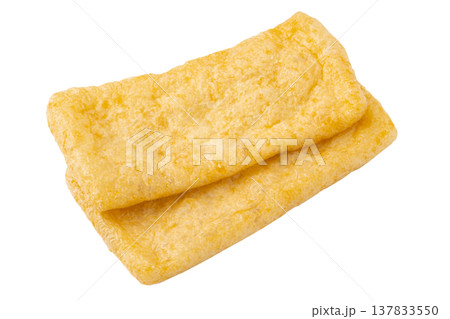 透明背景(png)に2枚の油揚げ 透明背景(png)に2枚の油揚げ 137833550