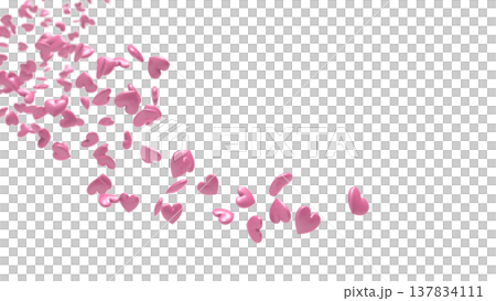 白い背景を舞う3Dハートの背景素材 抽象背景:恋愛・感謝・お祝い・バレンタイン・ウェディング 白い背景を舞う3Dハートの背景素材 抽象背景:恋愛・感謝・お祝い・バレンタイン・ウェディング 137834111