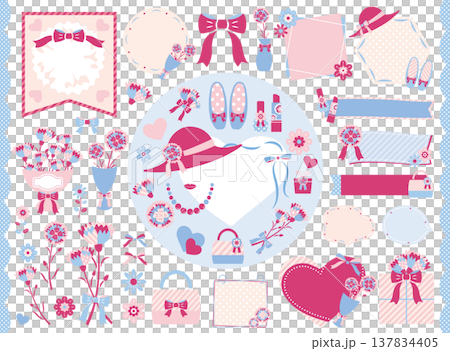 [2026] Stylish Mother's Day Illustration Set (No Text) 137834405