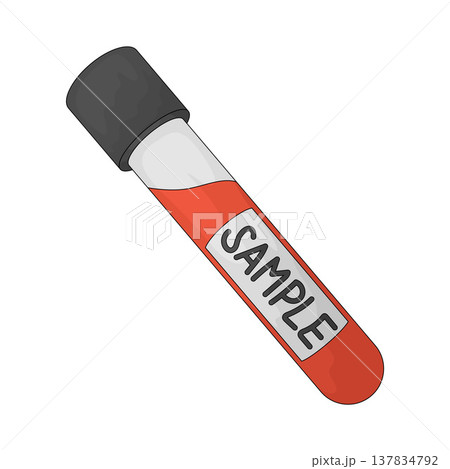 Illustration of blood sample Illustration of blood sample 137834792