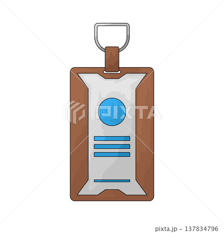 Illustration of ID Card Illustration of ID Card 137834796