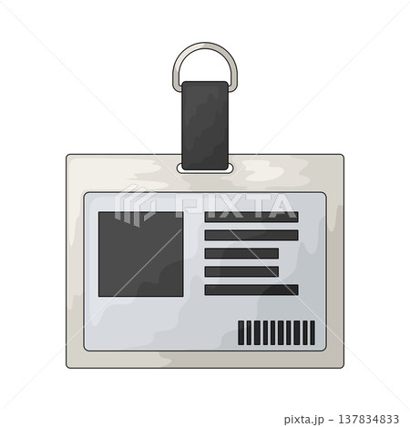 Illustration of Id card Illustration of Id card 137834833