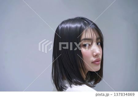 大人女性のヘアスタイル 137834869