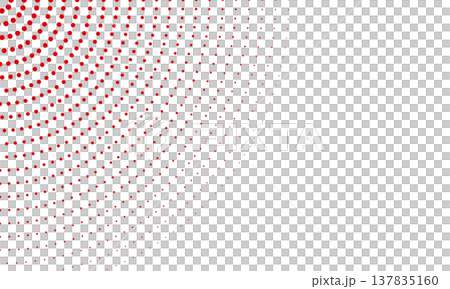 半色調點陣圓圈背景（紅色） 137835160