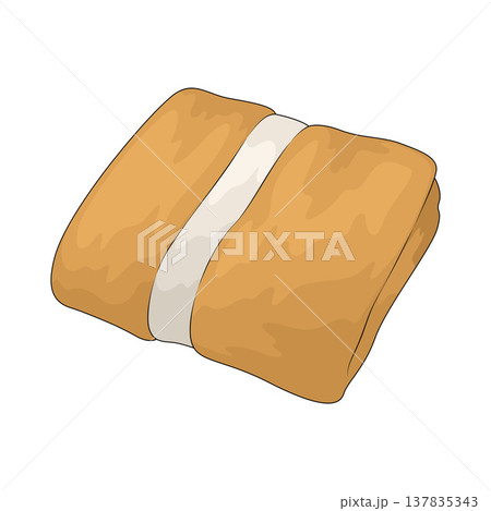 Illustration of Bath Towel 137835343