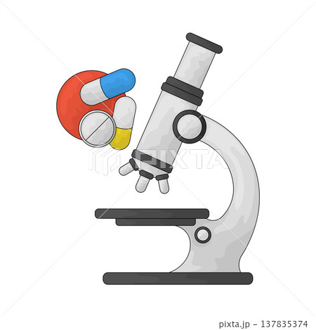 Illustration of Medical research lab 137835374